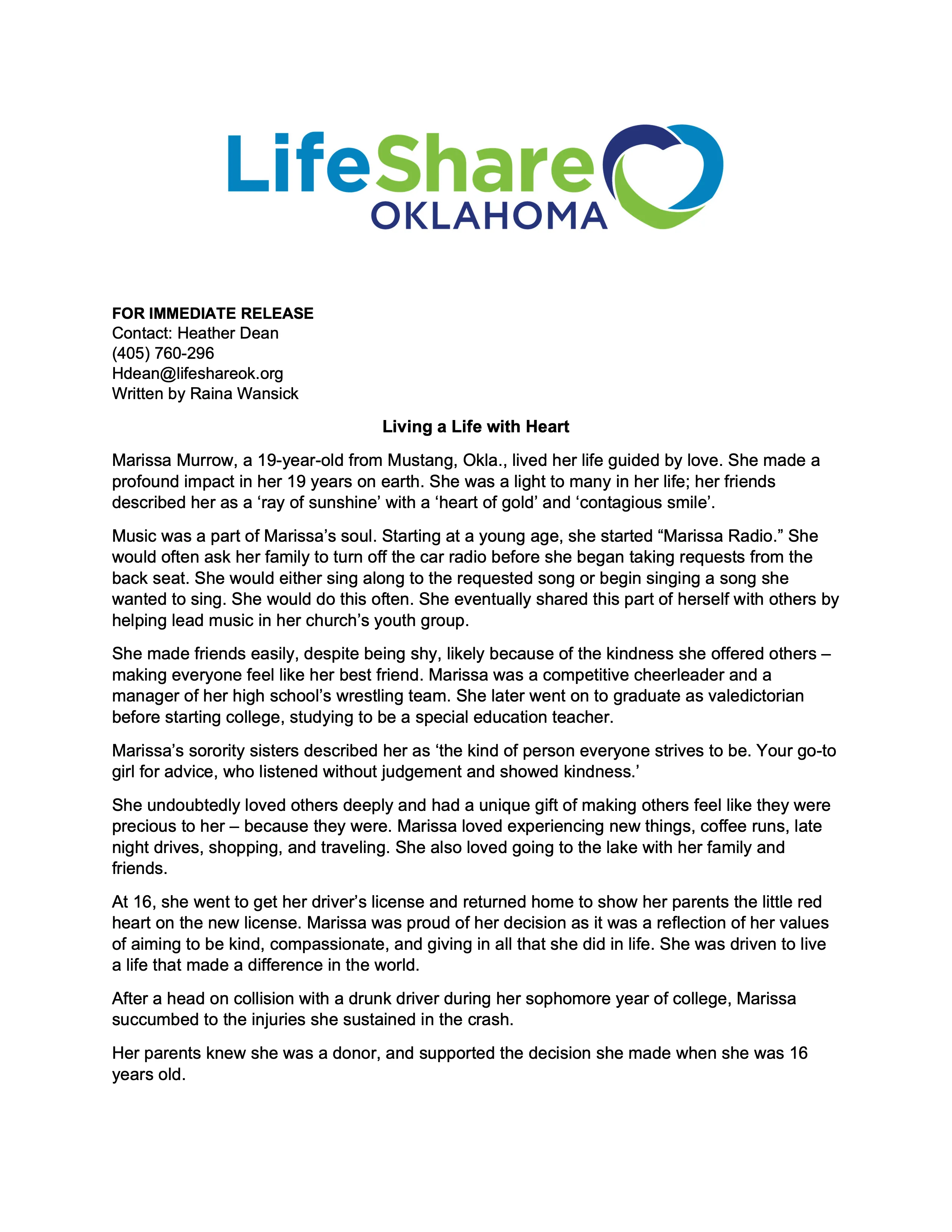 Lifeshare Pg 1